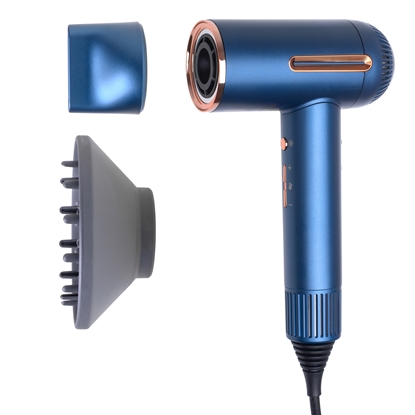 Изображение Adler Hair Dryer | AD 2271 SUPERSPEED | 1500 W | Number of temperature settings 6 | Ionic function | Diffuser nozzle | Blue