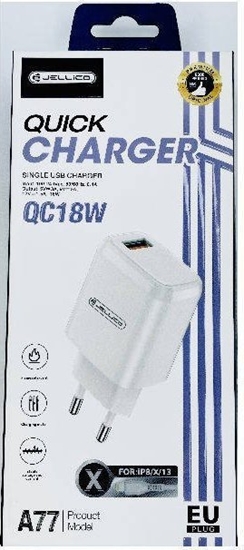 Picture of adowarka Jellico ADOWARKA SIECIOWA - A77 18W USB3.0 + KABEL LIGHTNING ZESTAW BIAY