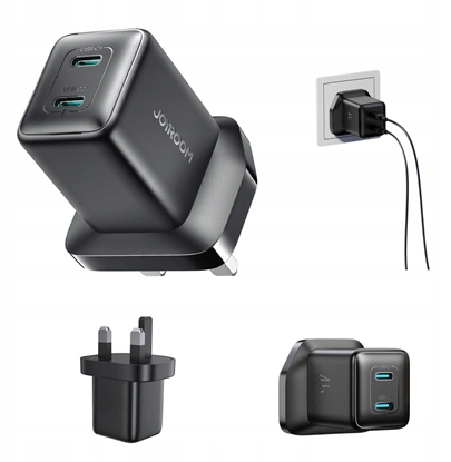 Picture of adowarka sieciowa Joyroom JR-TCG17 45W 2 x- USB-C (wtyczka UK) - czarna