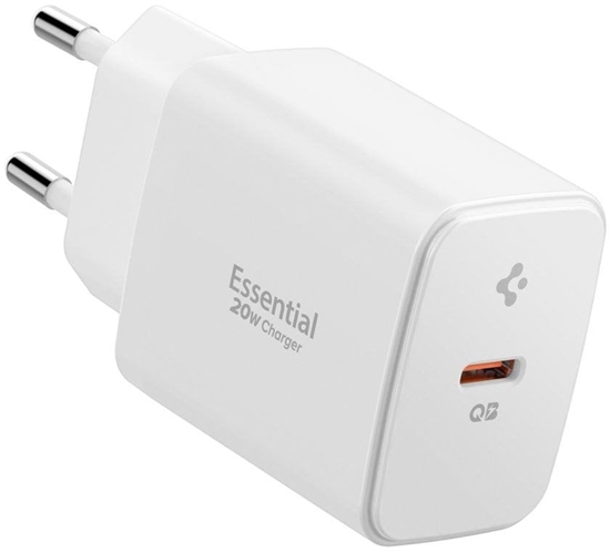 Picture of adowarka sieciowa Spigen Essential EE201EU 1-port USB-C Network Charger 20W White
