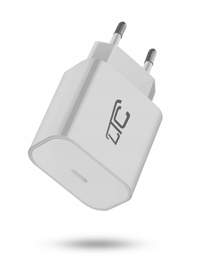 Picture of adowarka sieciowa USB-C QC 3.0 PD 3A 20W biaa LTC