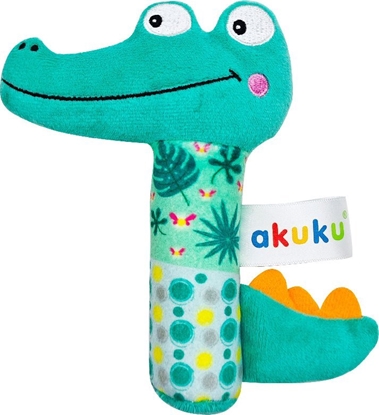 Picture of Akuku A0644 GRZECHOTKA PISZCZEK KROKODYL PLUSZ