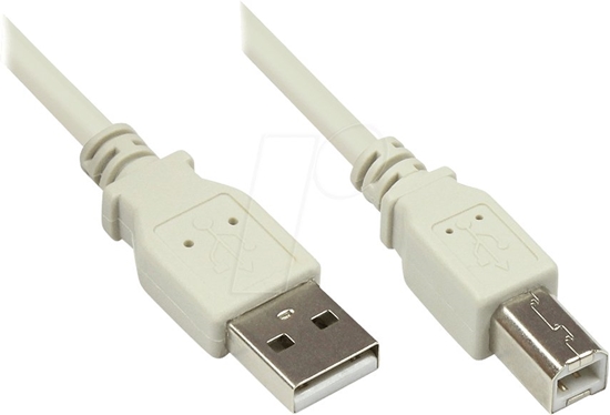 Изображение Kabel USB Alcasa USB-A - USB-B 1 m Biay (2510-1OF)
