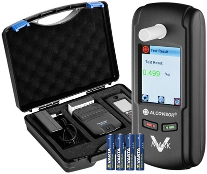 Attēls no Alkomat elektrochemiczny AlcoVisor Mark V Plus (Black) z drukark