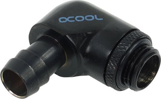 Picture of Alphacool Alphacool HF Anschluss gerade G1/4 Zoll AG auf 10mm ID, 90 Grad - schwarz
