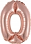 Picture of AMSCAN Balon foliowy mini cyfra 0 róowe zoto 30,5x40cm 9909698