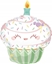 Изображение AMSCAN Balon foliowy SuperShape Crazy Cake 88x70cm