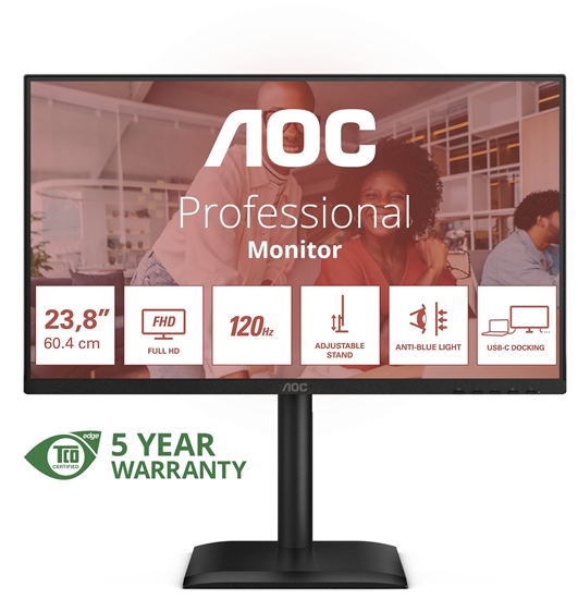 Picture of AOC 24E4CV IPS Full HD LED Monitor 23.8"