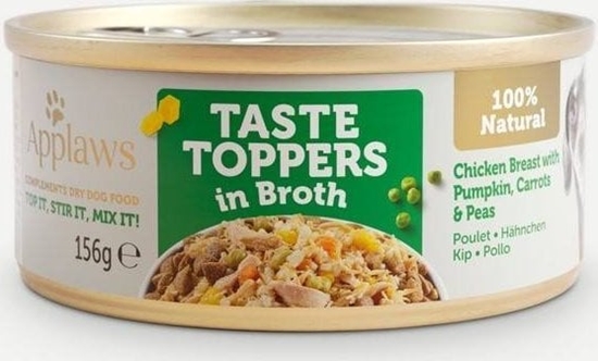 Picture of Applaws Applaws Taste Toppers Naturalna Mokra Karma dla Psów Kurczak Z Dyni Marchewk I Groszkiem W Bulionie 156g Puszka