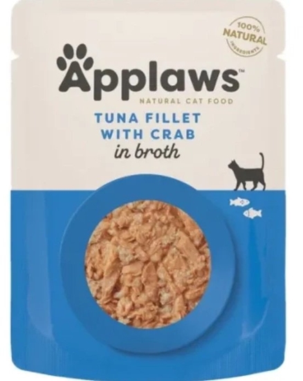 Изображение APPLAWS KOT sasz.70g TUCZYK Z KRABEM W   ROSOLE / 12