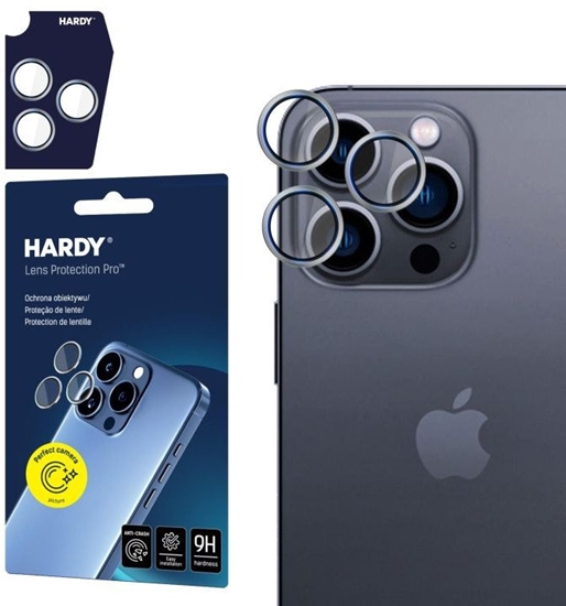 Picture of 3MK 3mk HARDY Lens Protection Pro Glass for Apple iPhone 16 Pro / 16 Pro Max - Silver