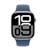Picture of Watch Series 10 GPS + Cellular, koperta 46 mm z aluminium w kolorze srebrnym z paskiem sportowy w kolorze denim - rozmiar M/L