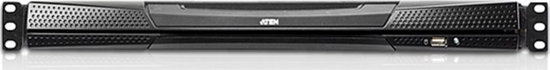 Picture of Aten 1-Local/Remote Share Access 8-Port Cat 5 Dual Rail 17" LCD KVM over IP Switch with Daisy-Chain Port | KL1508AIMA-AG