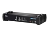 Picture of Aten 4-Port USB DVI KVM Switch with Audio & USB 2.0 Hub (KVM Cables included)