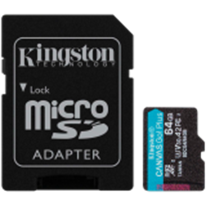 Picture of Atmiņas karte Kingston microSD Canvas Go Plus Gen4 64GB