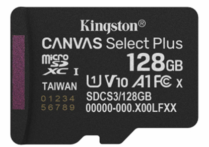 Picture of Atmiņas karte Kingston MicroSDXC 128GB Canvas Select Plus bez adaptera
