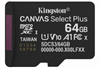Picture of Atmiņas karte Kingston MicroSDXC 64GB Canvas Select Plus bez adaptera