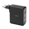Изображение Aukey Wall charger Aukey PA-B7O, 1xUSB-A, 2xUSB-C, 140W GaN (black)