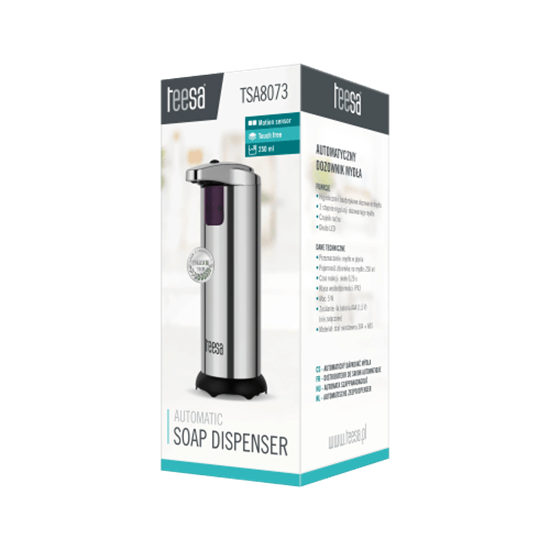 Picture of Automātisks Putu ziepju dozators | Metāla | IPX3 | 4xAAA