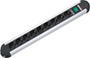 Picture of Bachmann PRIMO socket strip 9x earthing contact, aluminium, with switch, 1.75 m
