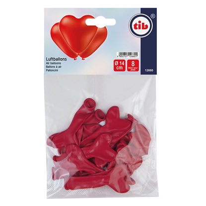 Изображение Baloni sirsniņas 14cm sarkani 8gab.