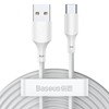 Picture of Baseus Baseus 2x USB cable - USB Type C fast charging Power Delivery Quick Charge 40 W 5 A 1.5 m white (TZCATZJ-02)