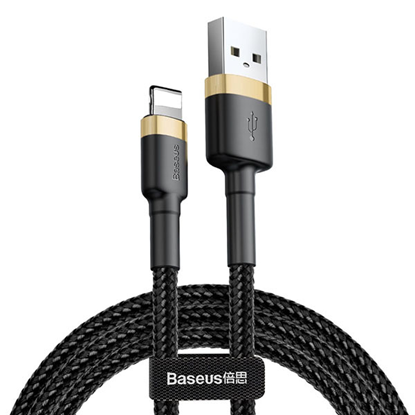 Picture of Kabel USB Baseus USB-A - Lightning 1 m Czarno-zoty (CALKLF-BV1)