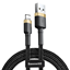 Изображение Kabel USB Baseus USB-A - Lightning 1 m Czarno-zoty (CALKLF-BV1)