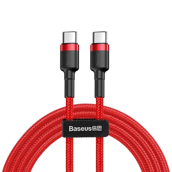 Изображение Baseus Baseus CATKLF-H09 USB-C - USB-C PD QC cable 60W 3A 480Mb/s 2m - red