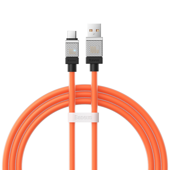 Picture of Kabel USB Baseus USB-A - USB-C 1 m Pomaraczowy (CAKW000607)