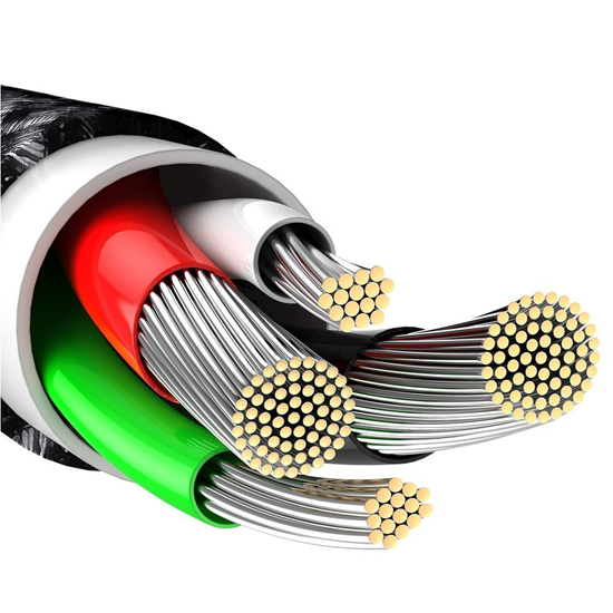 Picture of Baseus CALWJ-01 Tungsten Gold USB - Lightning Cable 1m