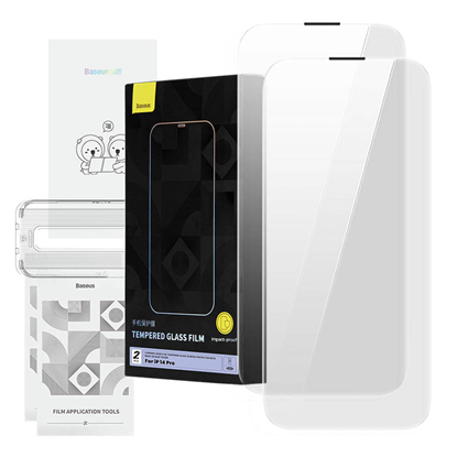 Picture of Tempered Glass Baseus Corning for iPhone 14 Pro wi