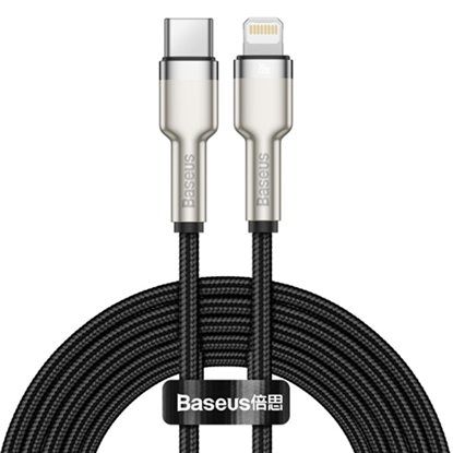 Picture of Kabel USB Baseus USB-C - Lightning 2 m Czarny (CATLJK-B01)