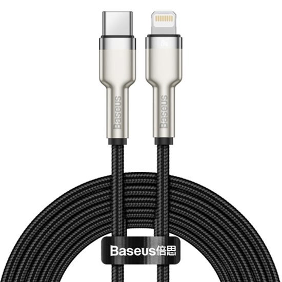Picture of Kabel USB Baseus USB-C - Lightning 2 m Czarny (CATLJK-B01)