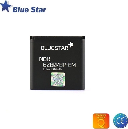 Picture of Bateria Blue Star Nokia 9300 3250 6280 N73 N93 Li-Ion 1200 mAh Analog (BP-6M)