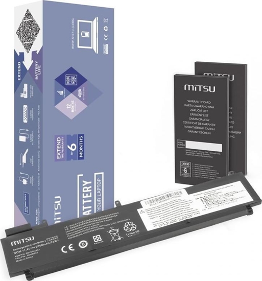 Picture of Bateria Movano bateria mitsu Lenovo Thinkpad T460s, T470s - tylna bateria