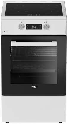 Picture of BEKO Cooker | FSM59305WDT | Hob type Induction | Oven type Electric | White | Width 50 cm | Grilling | Depth 60 cm | 60 L