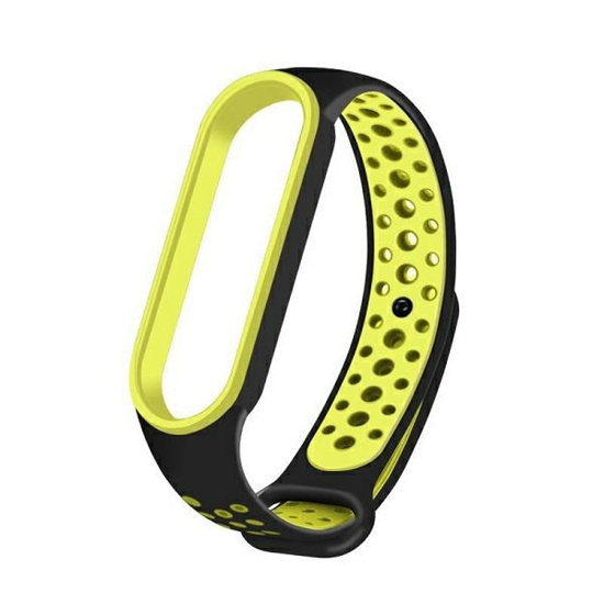 Picture of Beline Beline pasek Mi Band 6 czarny-zielony/black-green Design