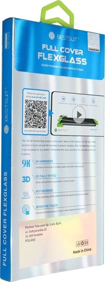 Picture of Bestsuit Szko hybrydowe Bestsuit Flexible 5D Full Glue do Samsung Galaxy S23 czarny (Hot Bending) - dziaajcy czytnik