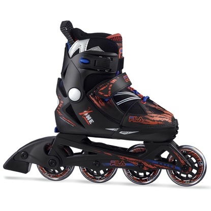 Изображение Bērnu skrituļslidas Fila X-One (010618140) melns/sarkans M (32-35)