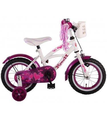Attēls no Bērnu velosipēds 12 collas Volare Heart Cruiser (SALIKTS) (rokas+kājas bremzes) (3-4,5 gadiem) VOL61209SAL