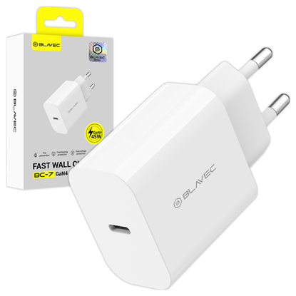 Attēls no Blavec Wall charger BC-7 GaN4 - Type C - PD QC 45W