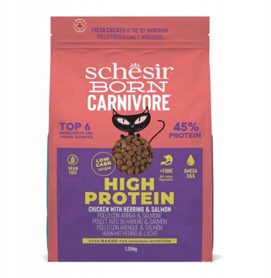 Picture of Born Carnivore, karma sucha, dla kotw dorosych, kurczak i led, 1,25 g, worek