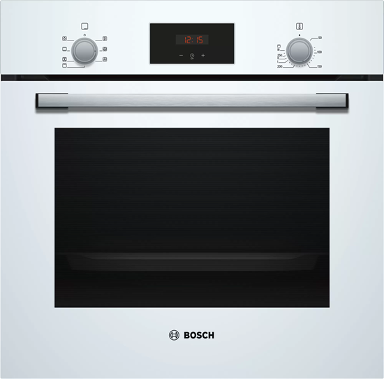 Picture of Bosch | Oven | HBF113BV1S | 66 L | Multifunctional | Manual | Mechanical control | Convection | Height 60 cm | Width 60 cm | White