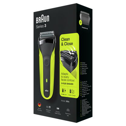 Picture of Braun Series 3- 300s black/green