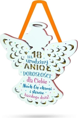 Изображение Breloczek KUKARTKA Zawieszka ZOS-010 Anio na osiemnastk