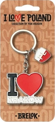 Attēls no Breloczek Pan Dragon Brelok I love Poland Kraków ILP-BRE-B-KR-05