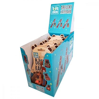 Attēls no Breloki Kapibara mix Display 12 sztuk