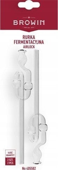 Picture of Browin Rurka fermentacyjna winiarska szklana 2 szt 8,5 mm
