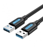 Изображение CABLE USB3.0 MALE TO MALE/1.5M BLACK CONBG VENTION